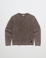 Mended Rib Sweater Brown