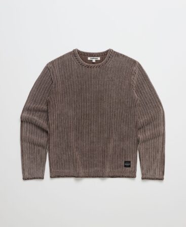 Mended Rib Sweater Brown